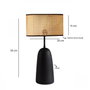 Opviq Conjunto de Lámpara de Araña y Lámpara de Mesa AYD-3742 Negro